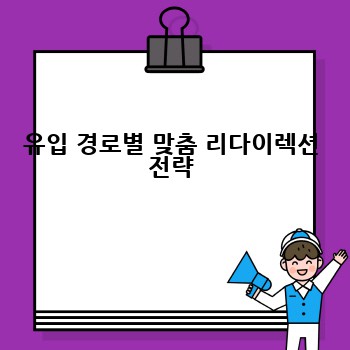 유입 경로별 맞춤 리다이렉션 전략