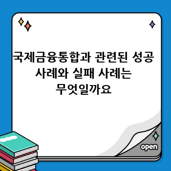 국제금융통합과 관련된 성공 사례와 실패 사례는 무엇일까요