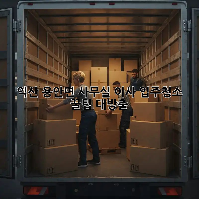 익산 용안면 사무실 이사? 입주청소 꿀팁 대방출! ✨