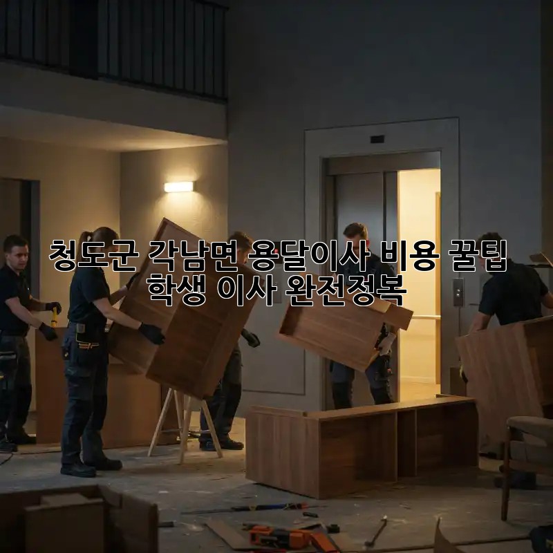 청도군 각남면 용달이사 비용 꿀팁🍯: 학생 이사 완전정복!