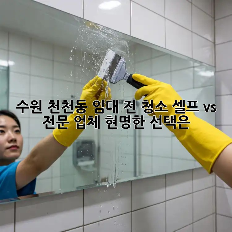 수원 천천동 임대 전 청소: 셀프 vs 전문 업체, 현명한 선택은?