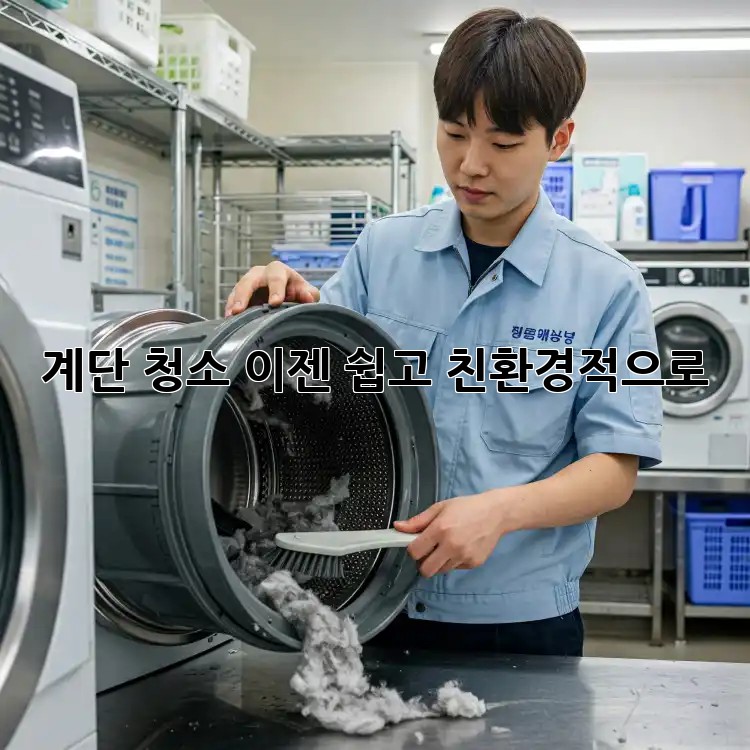 계단 청소, 이젠 쉽고 친환경적으로! ✨