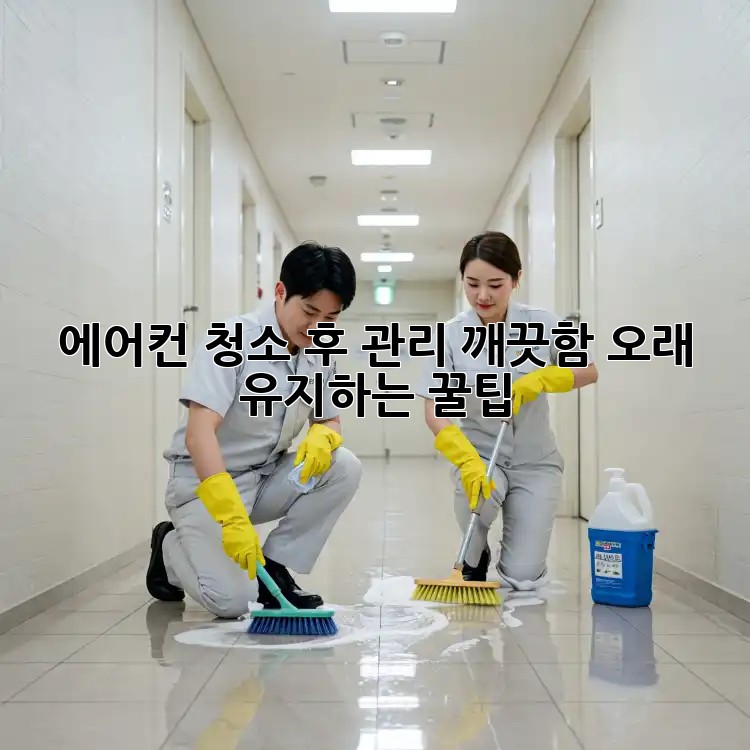 에어컨 청소 후 관리: 깨끗함 오래 유지하는 꿀팁!