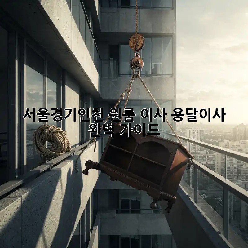서울/경기/인천 원룸 이사 용달이사 완벽 가이드