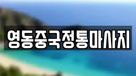 영동중국정통마사지