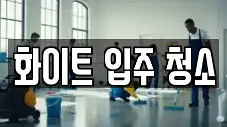 화이트 입주 청소