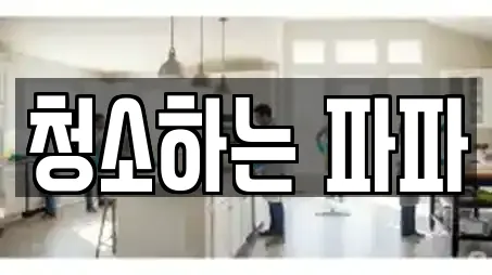 청소하는 파파