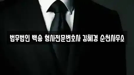 법무법인 백송 형사전문변호사 김혜경 순천사무소