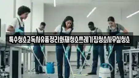 특수청소고독사유품정리화재청소쓰레기집청소사무실청소