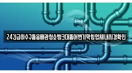 배관 청소 경남 창원 마산합포구 부림동 2곳 주소 모음