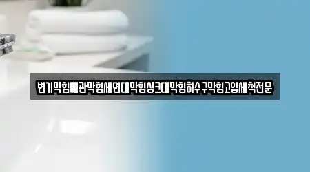 변기막힘배관막힘세면대막힘싱크대막힘하수구막힘고압세척전문