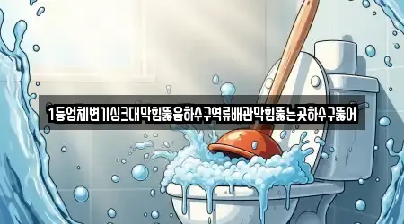 1등업체변기싱크대막힘뚫음하수구역류배관막힘뚫는곳하수구뚫어