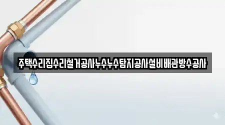 주택수리집수리철거공사누수누수탐지공사설비배관방수공사