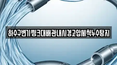 하수구변기씽크대배관내시경고압세척누수탐지