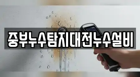 누수 탐지 대전광역시 대덕구 신탄진동 5곳, 알아보기