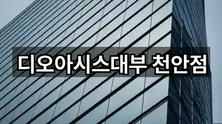 디오아시스대부 천안점