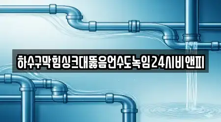 하수구막힘싱크대뚫음언수도녹임24시비앤피