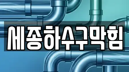 세종하수구막힘