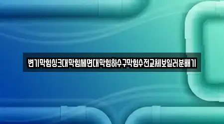 변기막힘싱크대막힘세면대막힘하수구막힘수전교체보일러분배기