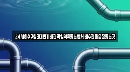 24시하수구싱크대변기배관막힘역류뚫는업체배수관뚫음잘뚫는곳