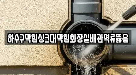 하수구막힘싱크대막힘화장실배관역류뚫음
