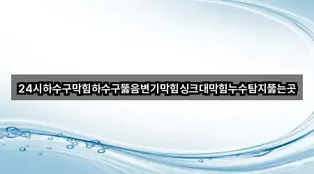 24시하수구막힘하수구뚫음변기막힘싱크대막힘누수탐지뚫는곳