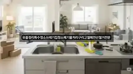 유품정리특수청소쓰레기집청소폐기물처리구리고철폐전선철거전문