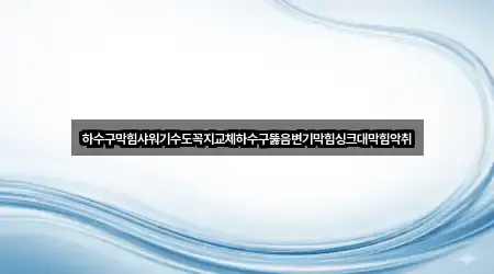 하수구막힘샤워기수도꼭지교체하수구뚫음변기막힘싱크대막힘악취