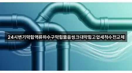 24시변기막힘역류하수구막힘뚫음씽크대막힘고압세척수전교체