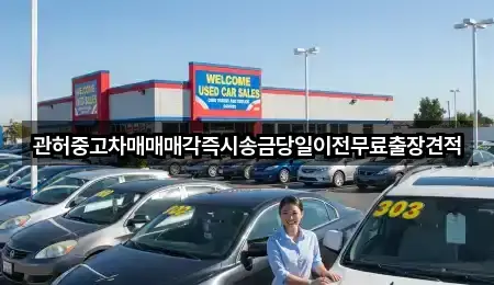 관허중고차매매매각즉시송금당일이전무료출장견적