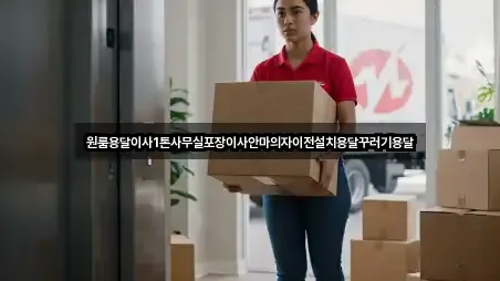 원룸용달이사1톤사무실포장이사안마의자이전설치용달꾸러기용달