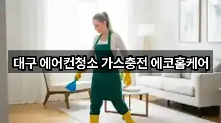 대구 에어컨청소 가스충전 에코홈케어