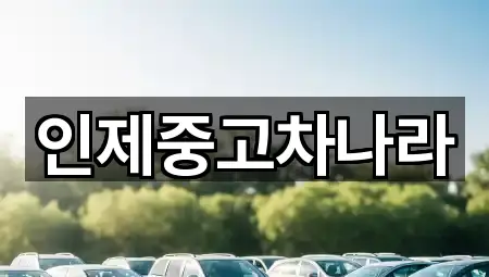 인제읍 중고차 어떻게 고를까? 5곳