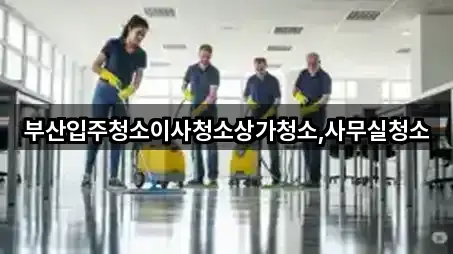 부산입주청소이사청소상가청소,사무실청소