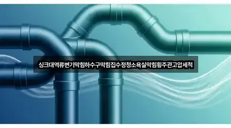 싱크대역류변기막힘하수구막힘집수정청소욕실막힘횡주관고압세척