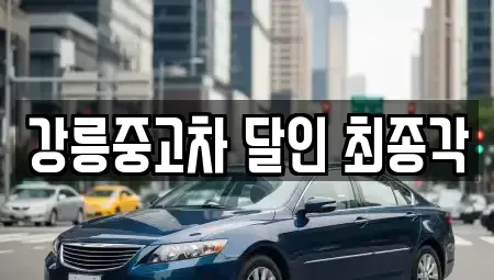 강원특별자치도 강릉시 운산동 중고차 전문 강릉중고차 달인 최종각