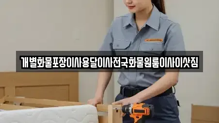 개별화물포장이사용달이사전국화물원룸이사이삿짐