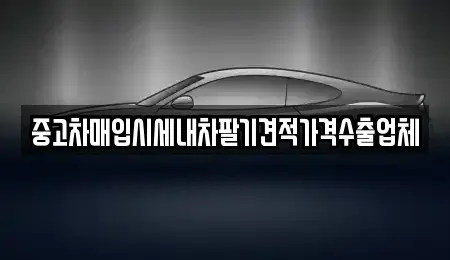 경기도 안성시 창전동 중고차 전문 중고차매입시세내차팔기견적가격수출업체