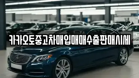 경기도 안성시 창전동 중고차 전문 카카오토중고차매입매매수출판매시세