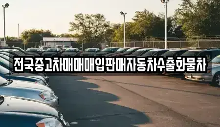 경기도 오산시 내삼미동 중고차매입 전문 전국중고차매매매입판매자동차수출화물차