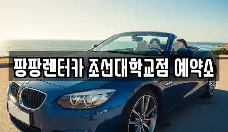 광주 동구 서석동 렌트카 전문 팡팡렌터카 조선대학교점 예약소