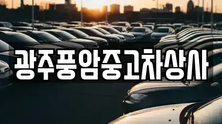 광주광역시 북구 덕의동 중고차매매 전문 광주풍암중고차상사