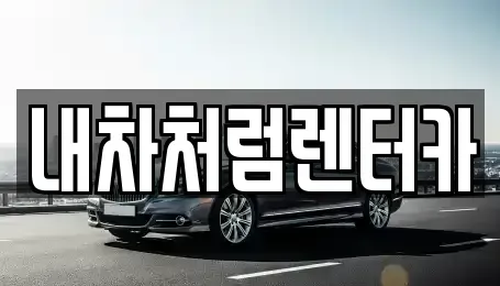 대구 북구 검단동 렌트카 전문 내차처럼렌터카
