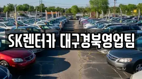 대구 북구 검단동 장기렌트카 전문 SK렌터카 대구경북영업팀