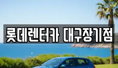 대구광역시 동구 불로동 장기렌트카 전문 롯데렌터카 대구장기점