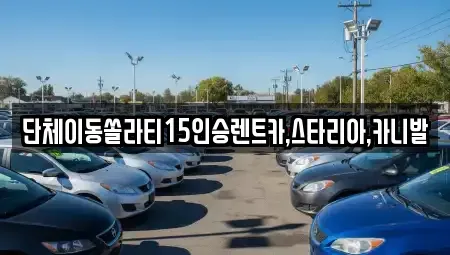 서울 양천구 목동 렌트카 전문 단체이동쏠라티15인승렌트카,스타리아,카니발