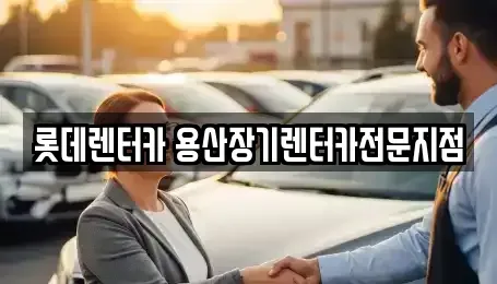 서울 중구 남대문로4가 장기렌트카 전문 롯데렌터카 용산장기렌터카전문지점