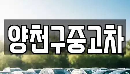 서울특별시 양천구 목동 중고차 전문 양천구중고차