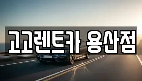 서울특별시 용산구 문배동 렌트카 전문 고고렌트카 용산점