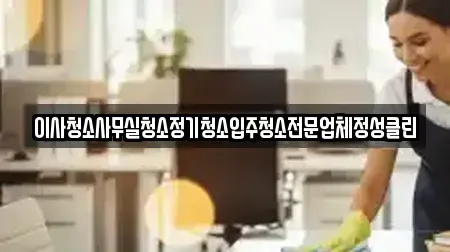 이사청소사무실청소정기청소입주청소전문업체정성클린